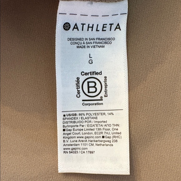 Athleta Promenade Cargo Pants Khaki Wide Leg Size Large NWT - Picture 8 of 9